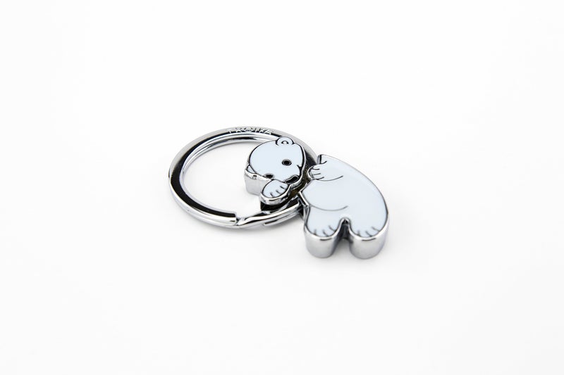 Troika Keychain with Polar Bear Baby Charm (KR8-03/WH) - Image 4